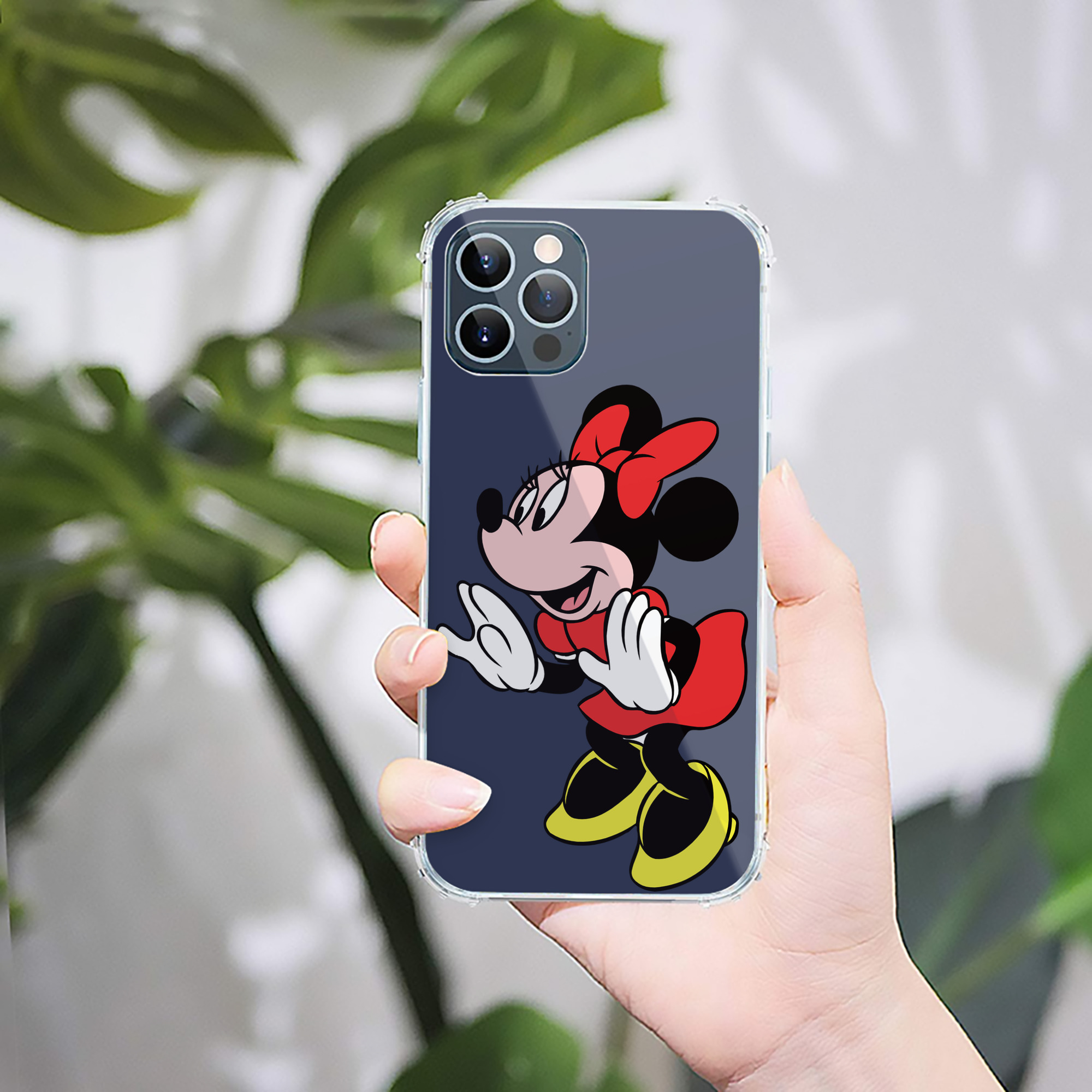 （画像用） ミッキーマウス Mickey Mouse 【iPhone 12シリーズ対応】透明スマホケース（クリアソフトケース）
